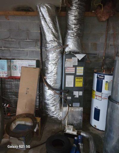 A new heating installation by McAuley Heating and Air.