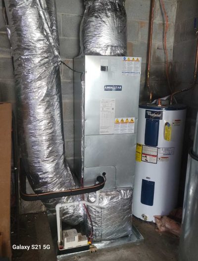 A heating HVAC unit repaired by McAuley Heating and Air.